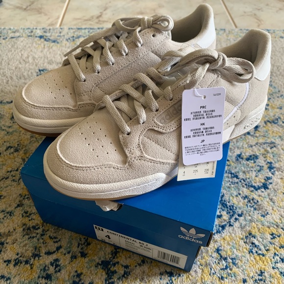 adidas continental 80 khaki suede